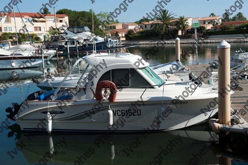 D3N 7582 
 Keywords: Boats St Cyprien Plage marina Perpignan 66 France dinghy sailing landing docking Languedoc Pyrenees Mediterranean sea port fishing Catalan motor