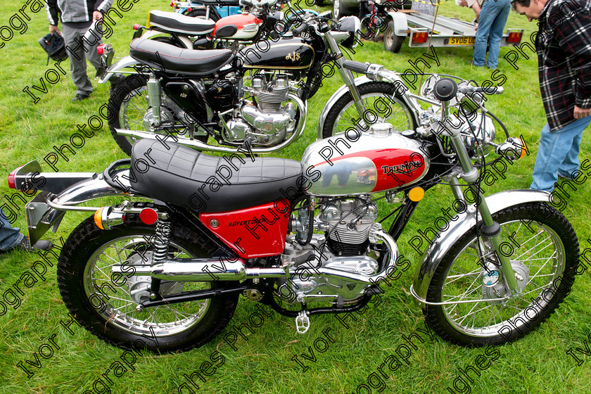 56 
 Keywords: Otley Vintage Transport Extravaganza classic sports cars steam traction engines bikes bicycles motorcycles bikes tractors buses show West Yorkshire 2014 OVTE Triumph Adventurer trail