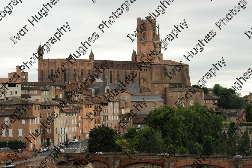 D3N3079 
 Albi town city centre Tarn France view 
 Keywords: Albi town city centre Tarn France view