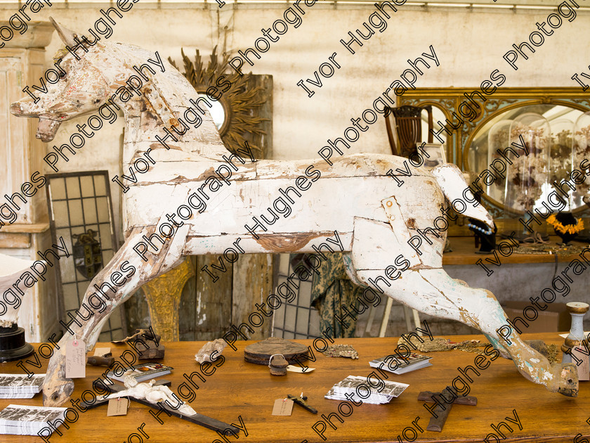 R10 
 Keywords: Arthur Swallow Fairs ASF Ripley Castle Harrogate Yorkshire Salvage Antiques Fair 2015 reclamation decorative home 645 MF medium format rocking horse white