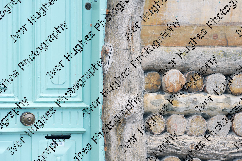 D3S 8933 
 Keywords: Collioure village fishing port Roussillon France 66 June 2014 house door wall letter box