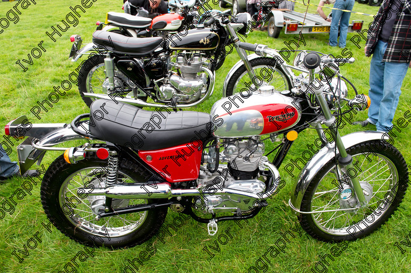 57 
 Keywords: Otley Vintage Transport Extravaganza classic sports cars steam traction engines bikes bicycles motorcycles bikes tractors buses show West Yorkshire 2014 OVTE Triumph Adventurer trail