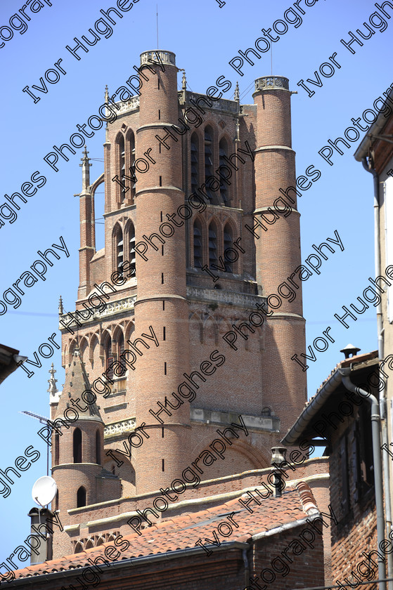 D3N2909 
 Albi town city centre Tarn France street tower 
 Keywords: Albi town city centre Tarn France street tower