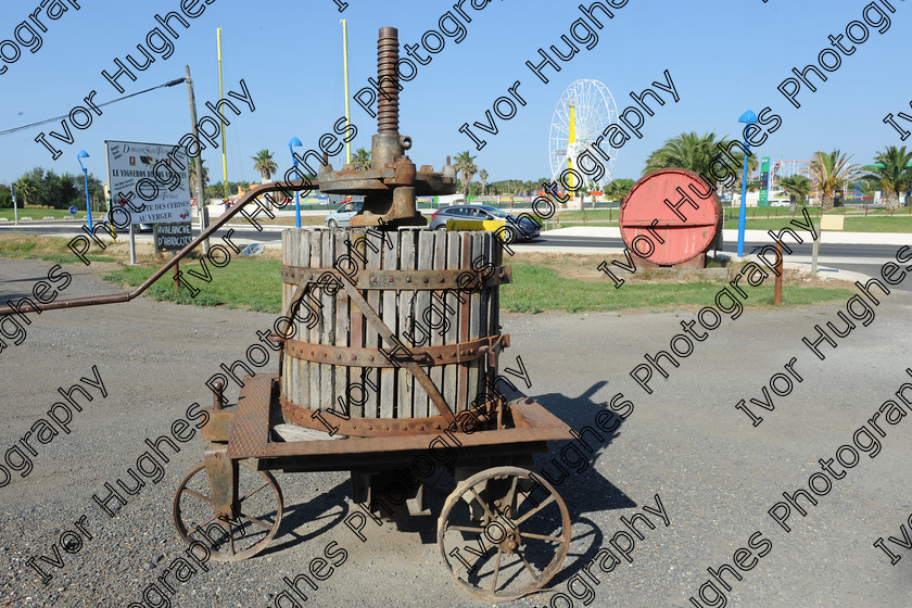 13.1 
 Keywords: French farmers shop rural country agricultural market fresh produce fruit vegetables Catalan Languedoc Pyrenees old wine press pressoir