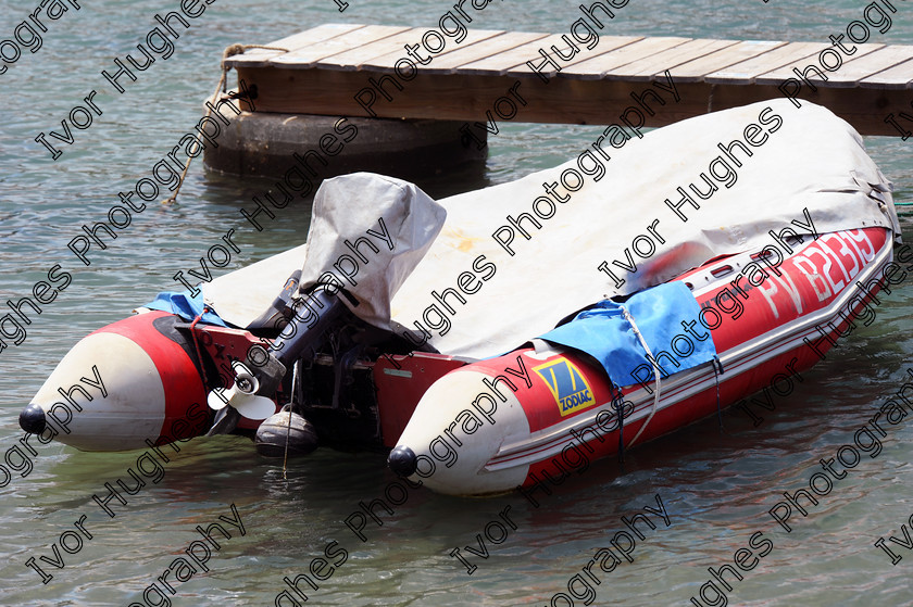 D3S 8926 
 Keywords: Collioure village fishing port Roussillon France 66 June 2014 dinghy outboard motor