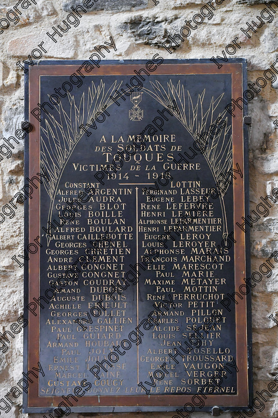 017 
 Keywords: Touques Calvados Normandy WWI World War One town casualties memorial