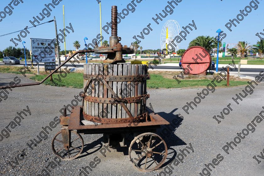 13 
 Keywords: French farmers shop rural country agricultural market fresh produce fruit vegetables Catalan Languedoc Pyrenees old wine press pressoir