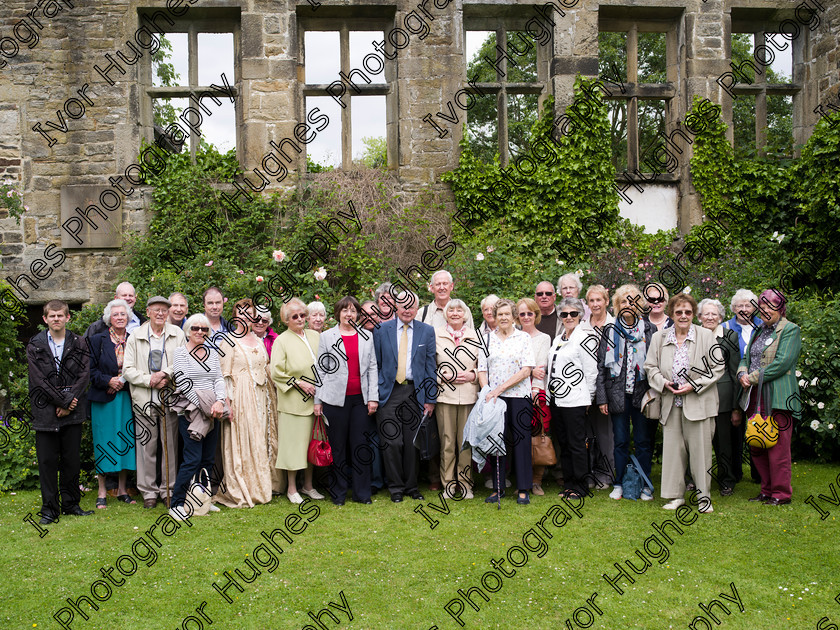 LNTA009 
 Keywords: Leeds NTA National Trust association LNTA at East Riddlesden Hall Keighley Bradford Yorkshire dye garden cheque presentation 23 June 2015 group MF medium format hi-res