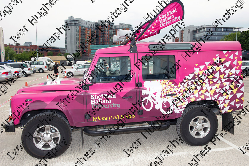 09 
 Keywords: Tour de France Leeds TDF Yorkshire Festival of Cycling 2014 Harewood House Grand Dpart official cars Sheffield Hallam University Land Rover