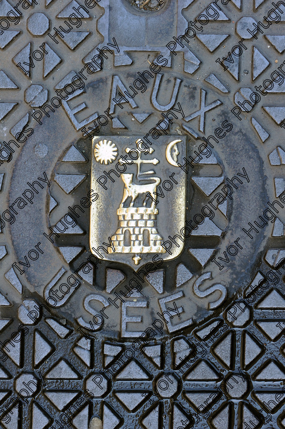 D3S 3211 
 Albi town city centre Tarn France street iron manhole cover City Arms sewage water 
 Keywords: Albi town city centre Tarn France street iron manhole cover City Arms sewage water